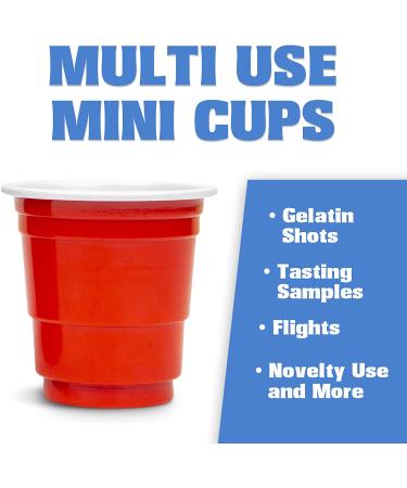GoPong 2oz Plastic Shot Cups - 200 Pack, Disposable Mini Party Cups in Red - Buy Online on GoSupps.com