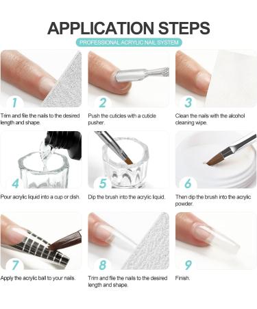 PEACECOLOR 8G 2PCS White Acrylic Powder Set Acrylic Nail Kit Professional Acrylic Nail Powder Long Lasting for Extension Nail Art Acrylic Nail Supplies Sets for Nails Beginners Home DIY Use color 177 - Buy Online on GoSupps.com