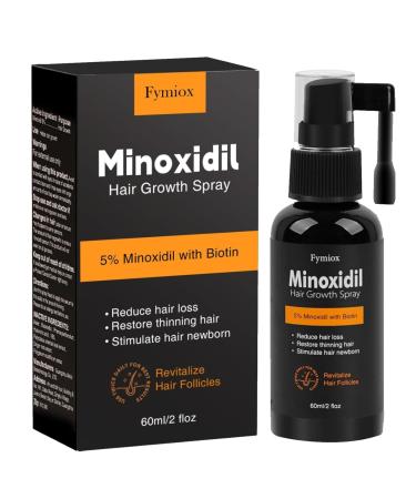 Minoxidil for Men and Women Hair Growth 5% Minoxidil for Men Beard Growth Hair Regrowth Treatment for Thinning Hair and Hair Loss (Fl Oz 2)