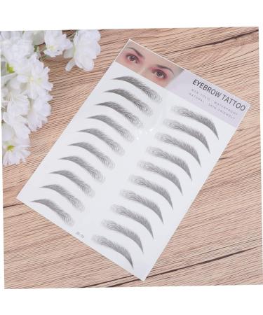 DOITOOL 2pcs 3d Eyebrow Stickers Makeup Eyes Brown Natural Simple Hair- Eyebrow Stencils 6d Make up The Lazy - Buy Online on GoSupps.com