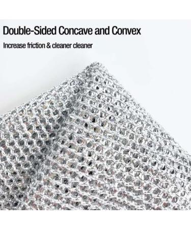EZGHAR Suncrafta Miracle Cloth Acssart Wire Dishcloth Circularite Scrubbing Cloths Home Essentials Wire Miracle Cleaning Cloths Multipurpose Wire Dishwashing Rags for Wet and Dry (6PCS) - Buy Online on GoSupps.com