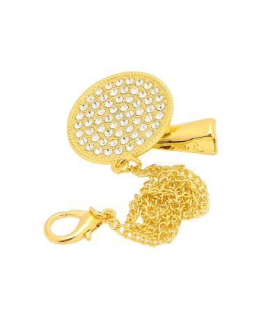Golden Baby Pacifier with Clips - Curved Design Safe Materials 26 Letters - Healthy Bling for 6-18 Months - Buy Online on GoSupps.com