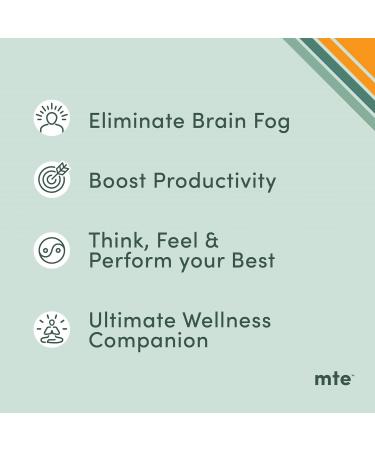 MTE Wellness Powder | Boost Focus Productivity & Energy Naturally | Caffeine-Free No Sugar Adaptogens & Nootropics for Brain & Body Support - Buy Online on GoSupps.com