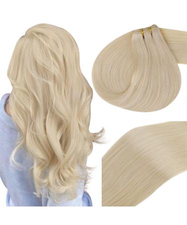 Vivien blond treat real hair extensions remy hairpineage extensions real hair blond extensions tresse real hair to sew #613 60cm 100g 24 zo11 2-1 bricks #613