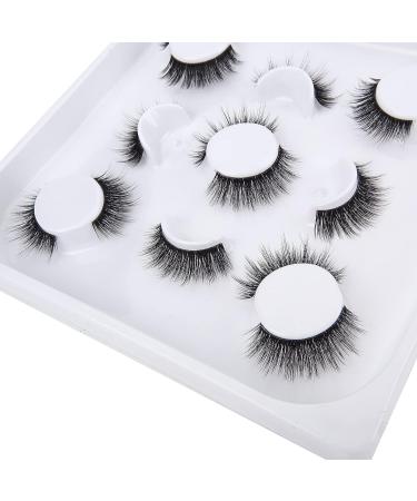 LASHVIEW 7 Pairs Fake Eyelashes, Handmade 3D Natural Layered Effect, Reusable False Eyelashes for Makeup - CG01-7 - Buy Online on GoSupps.com
