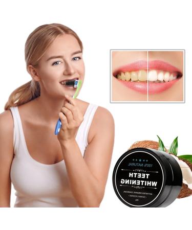 Natural Coconut Activated Charcoal Teeth Whitening Powder - 2 Pack Tooth White Powder for Bright Smiles - Free Toothpaste Included - Buy Online on GoSupps.com