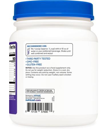 Nutricost Clear Whey Protein Isolate Powder (Concord Grape) 1 LB - 20g of Protein, 0g Added Sugar, GMO-Free, Gluten-Free - Buy Online on GoSupps.com