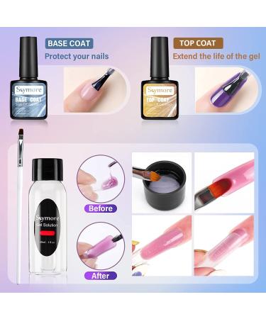 Skymore Nail Set - Gel Nail Extension with UV Color Gel & Overlack | 15ml Nude Nail Starter Kit for Easy Nail Art - Buy Online on GoSupps.com