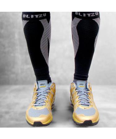 Calf Compression Sleeves for Men Women - Footless Compression Socks - Shin Splints Varicose Vein Treatment for Legs - Pain Relief Braces & Supports - Best Wide Leg Sleeve for Running - Buy Online on GoSupps.com