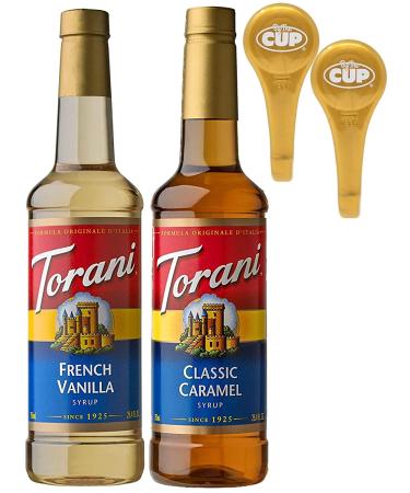 By The Cup Syrup Pumps - Fits Torani Bottles, French Vanilla & Classic Caramel 750ml Flavoring - Buy Online on GoSupps.com