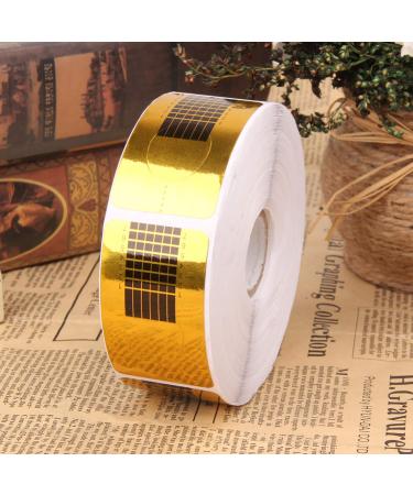 500 pieces nail stencils nail stencils self-adhesive modeling for gel nails & nail extensions golden stencils