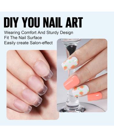 Tomicca Nail Tips and Glue Gel Kit | 8-in-1 Nail Glue | 240pcs Soft Gel Full Cover Nail Extensions | UV Lamp Included | Perfect for Nail Art at Home - Buy Online on GoSupps.com