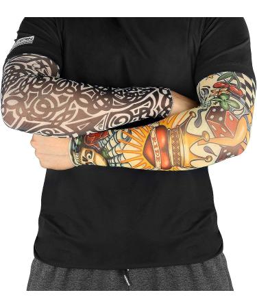 Benbilry 6pcs Art Arm Fake Tattoo Sleeves Cover - Unisex Fashion Tattoos Kit - Buy Online on GoSupps.com