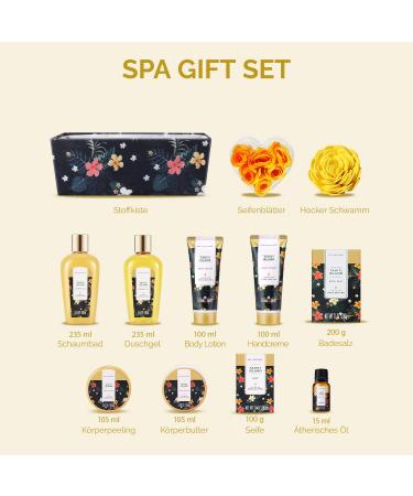 Luxurious Spa Luxetique Gift Set for Women - 12pcs Tahiti Island Bathroom Essentials & Oils | Perfect Birthday Christmas & Mother's Day Gifts - Buy Online on GoSupps.com