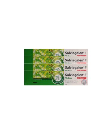 4x Salviagalen F Madaus Toothpaste 75ml PZN 11548356 Toothpaste