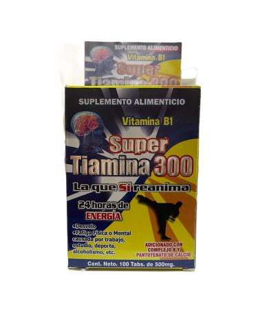 Super TIAMINA 300-24 Hours of Energy W/Vitamin B1
