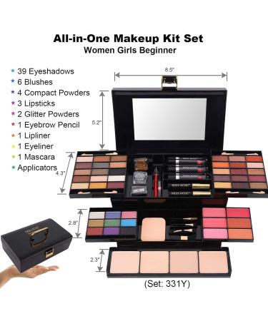 MISS ROSE M 58 Color Professional Makeup Palette | All-in-One Makeup Kit Gift Set for Women & Girls - Buy Online on GoSupps.com