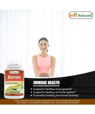 Boron 5 mg & MK-7 Vitamin K2 100 mcg - Buy Online on GoSupps.com