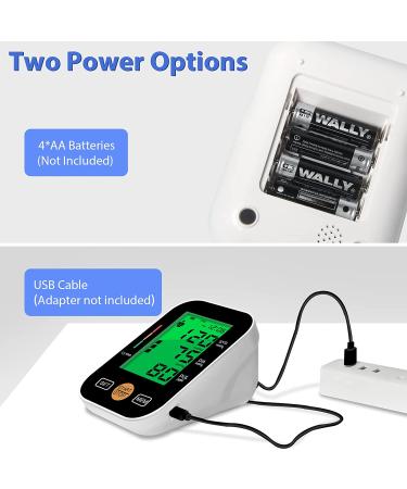 GreatPro Automatic Blood Pressure Monitor - 4.2'' Large Display, Voice Broadcast, Wide Cuff, 2 Users - Upper Arm BP Machine in Black - Buy Online on GoSupps.com