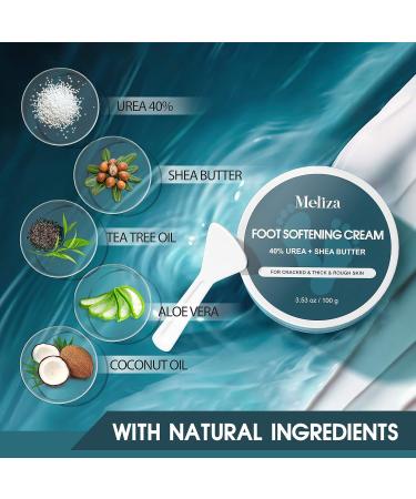 ND Urea 40% Foot Cream - Best Callus Remover for Dry Feet, Hands, Elbows, Knees - Cracked Heel Repair with Socks - Intensive Moisturizer for Rough, Thick, Dry Skin - Buy Online on GoSupps.com