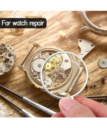 Greoer 5X Gold Monocle Magnifying Glass Pendant Monocle Eyeglass Old Man Costume Gentleman Costume for Reading Fancy Dress Party Role Play Sliver - Buy Online on GoSupps.com