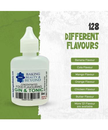 Baking Beauty and Beyond Concentrated Food Flavouring Oil - Food Grade Flavouring Oil for Candy Making Baking Lip Balm Gloss - Gin & Tonic (100ml) - Buy Online on GoSupps.com