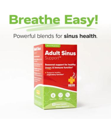 Redd Remedies Adult Sinus Support 72 Capsules and 120/80 Care 60 Capsules - Buy Online on GoSupps.com