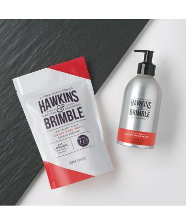 Hawkins & Brimble Luxury Hand Wash Refill Pouch 10.1 Fl oz - Eco-Friendly & Naturally Fragranced - Sustainable Hand Care Solution - Buy Online on GoSupps.com