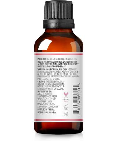 Pink Grapefruit Essential Oil Non-GMO - 1oz | Pure & Natural Aroma for Wellness - Buy Online on GoSupps.com