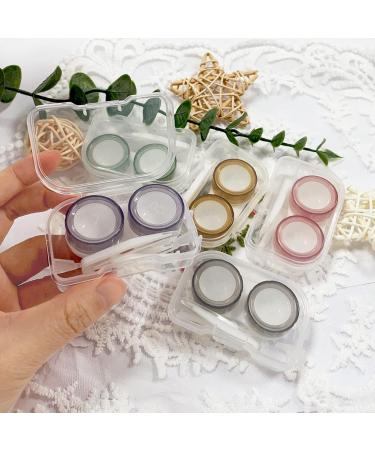 Buy Hown 5x Colorful Contact Lens Containers - Portable Mini Storage Case for Travel & Home | Transparent Contact Lens Kit - Buy Online on GoSupps.com