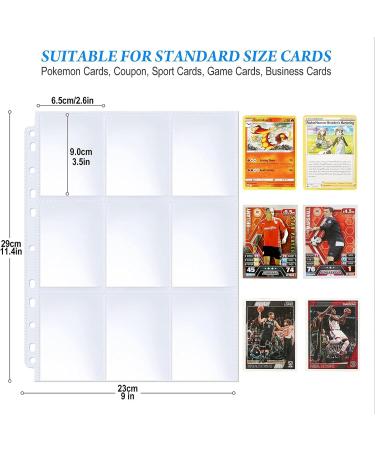 576-Pocket Double-Sided Trading Card Sleeves - 32 Pack | Fits 3 Ring Binder | 9 Pocket Page Protector for Sports, Game, and Business Cards - Buy Online on GoSupps.com