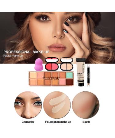 MISS ROSE M All In One Makeup Kit - Multipurpose Women's Full Makeup Set for Beginners and Professionals - Easy to Carry (Pink) - Buy Online on GoSupps.com
