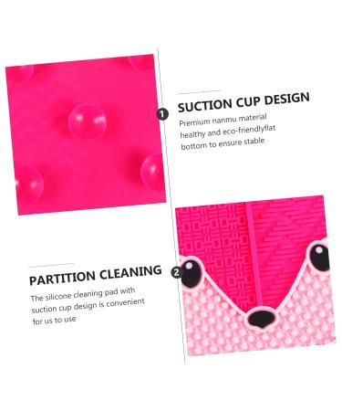 FRCOLOR 3pcs Fox Scrub Makeup Brushes & Cleaning Mat | Dry Brush Cleaner & Color Remover | Beauty Tools for Effortless Makeup Cleaning - Buy Online on GoSupps.com