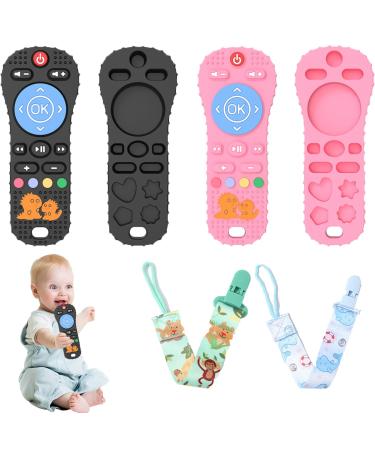 Bite ring for babies remote control bite for 3 months baby baby remote control bite ring dental aid baby baby biting toys teething noising accessories for 3+ months baby