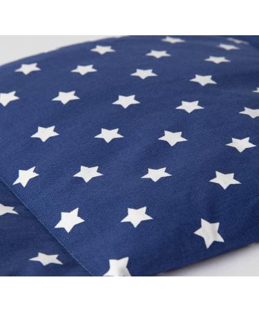 Rapeseed Pillow 20x50cm - Large 3-Chamber Heat Pad & Grain Pillow in Stars Blue - Perfect for Relaxation - Buy Online on GoSupps.com