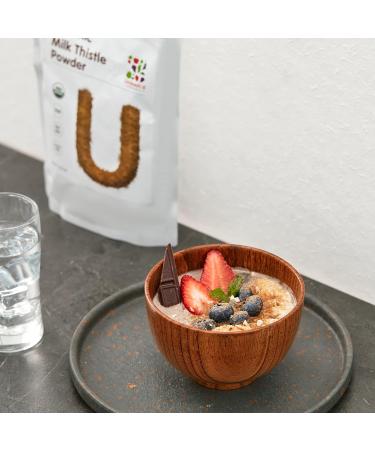 Organic Milk Thistle Powder - 1lb | Non-GMO, Gluten-Free, Vegan | Premium Seed Powder - 16oz - Buy Online on GoSupps.com