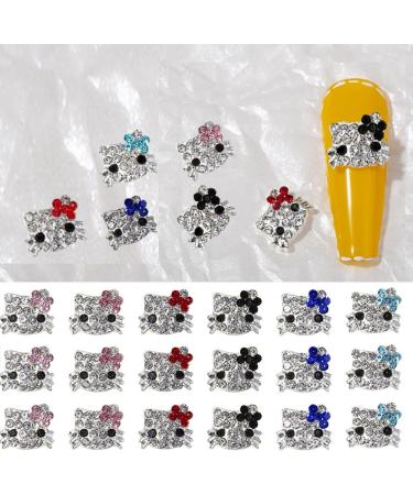 18Pcs Alloy Kitty Nail Charms Shinny Kawaii Nail Rhinestones Silver Jewelry Kit Nail Crystal Nail Decorations Cartoon Nail for Hair Clips Refrigerator Magnets Dress Up and Phone Cases 18 pcs Kitty - Buy Online on GoSupps.com