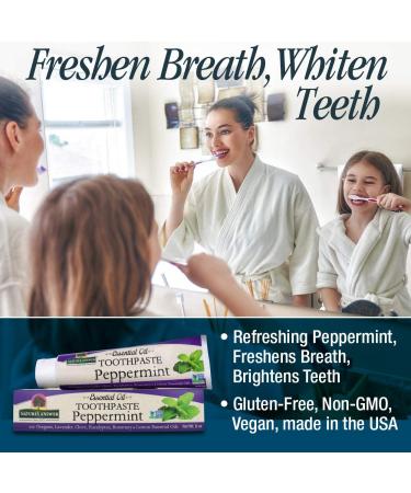 Nature's Answer Peppermint Essential Oil Toothpaste 8 oz - Natural Freshness - Buy Online on GoSupps.com
