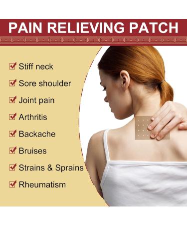 Pain Relief Patch - 10 Pieces for Knee Back and Neck Pain Relief | Heat Therapy Anti-Pain Plaster for Sore Muscles - Buy Online on GoSupps.com