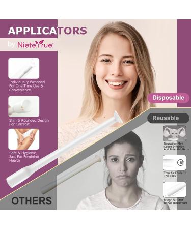 Nieteyrue 20-Pack Disposable Suppository Applicators for Women - Fits Size 00 Cap-sules - Feminine Care Applicators - Individually Wrapped - Buy Online on GoSupps.com