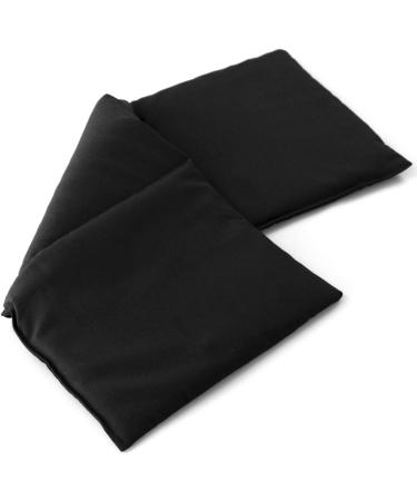 Spelt Pillow 50x20cm - Large 3-Chamber Black Grain Pillow for Heat & Cold Therapy - Buy Online on GoSupps.com