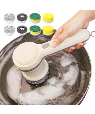 Power Scrubber - Electric Power Scrub Brush Portable Cordless Shower Scrubber Electric Scrubber for Bathrooms Tile Floor and Cars Hondony