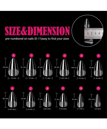 240PCS Short Almond Gel Nail Tips Set - Nail Extensions Kit for All Nails - Buy Online on GoSupps.com