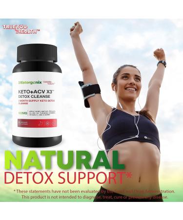 3X Ketorganix Keto+ACV Detox Cleanse - Natural Support for Immune Health & Full Body Cleanse - 3 Month Supply - Buy Online on GoSupps.com