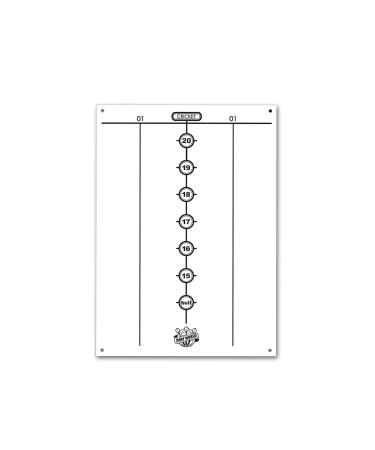 Dart World 47522 Dry Erase Dart Scoreboard, Medium