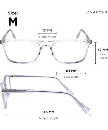 Buy Cantus Blue Light Glasses for Men & Women | Square Design Glare-Free Computer Glasses - SOEC 100 C3 - Buy Online on GoSupps.com