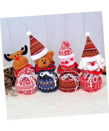 Healvian 1pc Candy Santa Bag Adorable Bags Kids Portable Knitted Draw Child Hanging Ornament Christmas - Buy Online on GoSupps.com