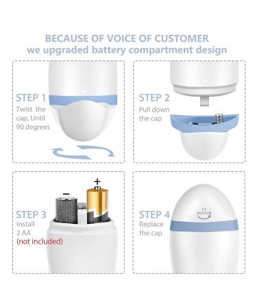 CLSEVXY Waterproof Facial Cleansing Spin Brush Set - 4 Exfoliating Heads for Gentle Exfoliation - Deep Scrubbing Face Spa System in Blue - Buy Online on GoSupps.com