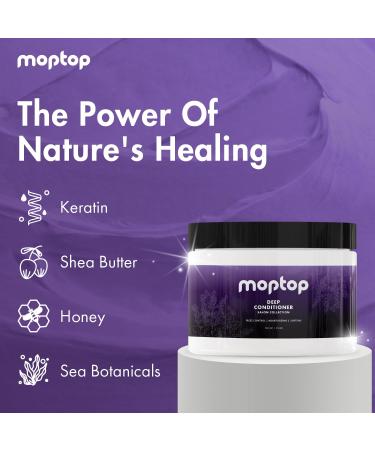 MopTop Salon Deep Conditioner | Intense Hydrating Hair Mask for All Hair Types | Repair Dry Damaged & Frizzy Curls | Paraben & Silicone Free - Buy Online on GoSupps.com