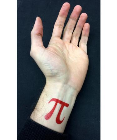 Pi Symbol Temporary Tattoos - Pi Day Math Party Favors (6 Sheets) - Buy Online on GoSupps.com